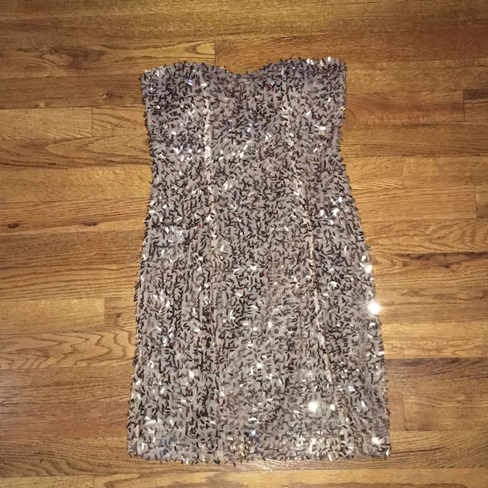 Gold glitter dress